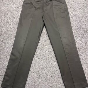 Perry Ellis Portfolio Men’s Brown Flat Front Dress Pants Size 36x32 Polyester